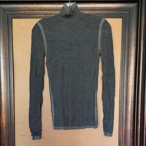 Akris Charcoal Turtleneck Cashmere/silk Sweater